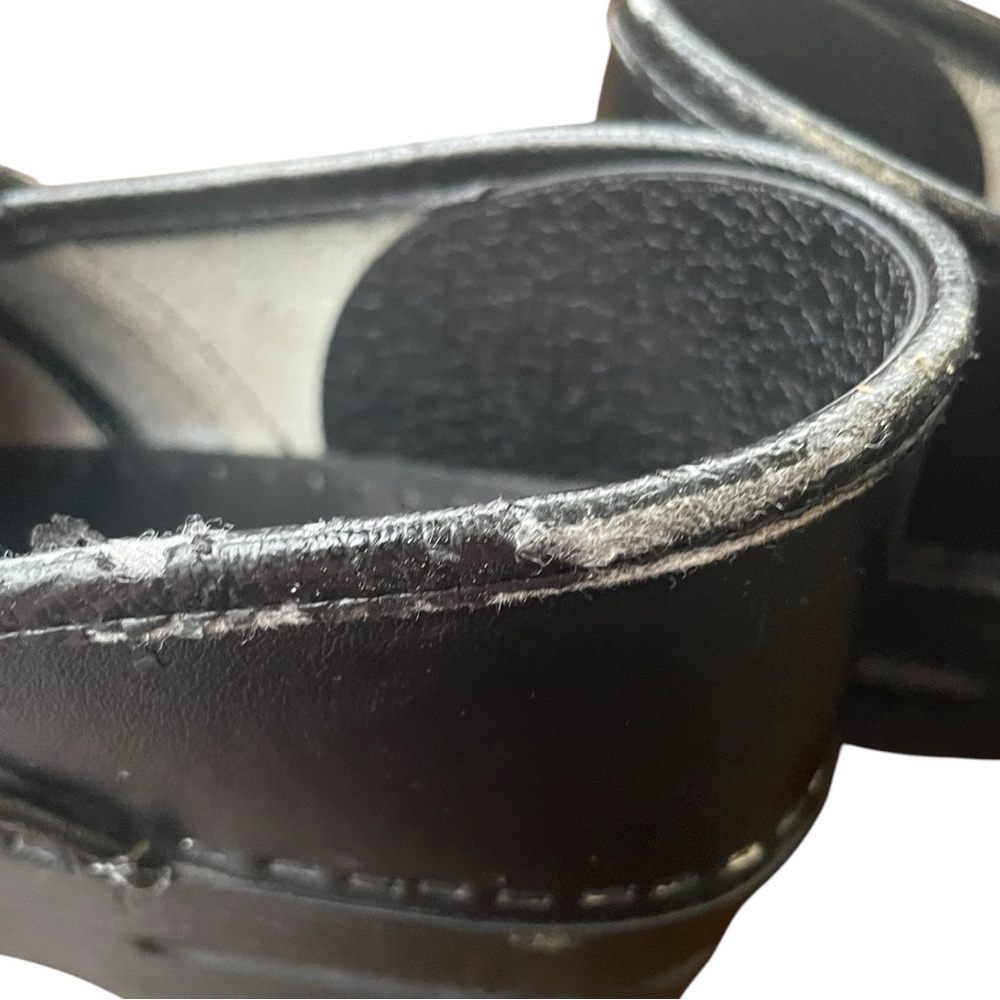 DANSKO MATTE BLACK LEATHER PROFESSIONAL HEALTHCARE SLIP ON CLOGS SZ 39 (8.5-9) - Picture 9 of 9